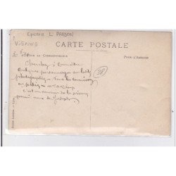VIENNE : carte photo  de l'épicerie Pradon - bon état (un petit pli d'angle)