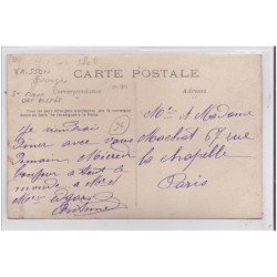 SAINT MAUR DES FOSSES : carte photo du café de la Gare - maison Frabnçois VAISSON - très bon état