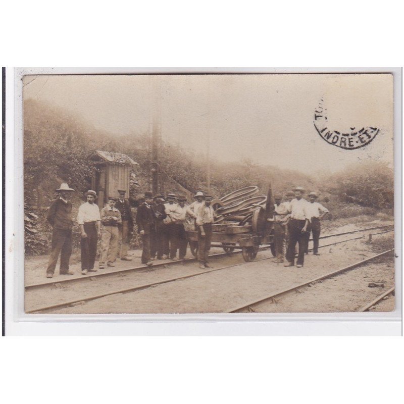Environs de Tours : carte photo (chemin de fer) - très bon état