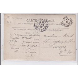 Environs de Tours : carte photo (chemin de fer) - très bon état