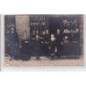 ELBEUF : carte photo de l'épicerie Albert CIVIN sur la route de Bourgtheroulde - état (coins pliés)