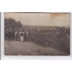 VOUZIERS (environs) : carte photo de militaires pendant les grèves (voir texte) - bon état