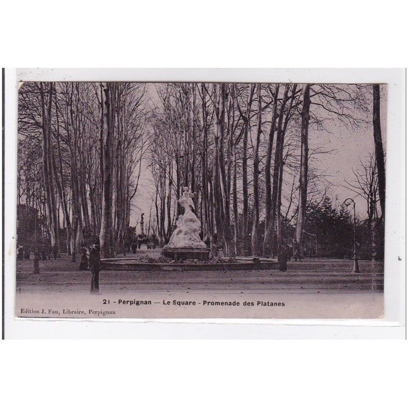 PERPIGNAN : le square - promenade des platanes (FAU email)- très bon état