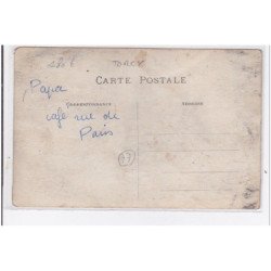 TORCY : carte photo du café rue de Paris - très bon état