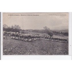 SAVOIE : bataillon de chasseurs alpins, militaires, manoeuvres a la roche sur foron - tres bon etat