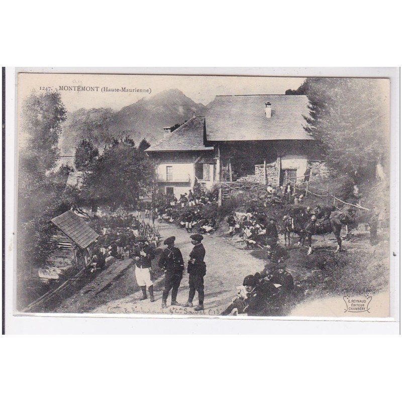 MONTEMONT : chasseurs alpins, militaires - tres bon etat