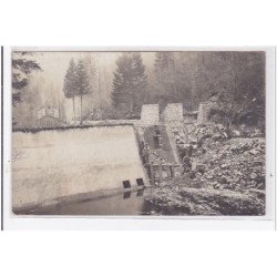 VAINE ? : a localiser - carte photo d'un barrage détruit vers 1911 - très bon état