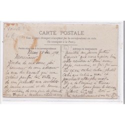 VAINE ? : a localiser - carte photo d'un barrage détruit vers 1911 - très bon état