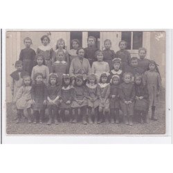TROO : carte photo d'une classe d'école vers 1910 - très bon état