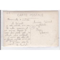 WARMERIVILLE : carte photo d'un magasin détruit en 1920 (POSTAT) - très bon état