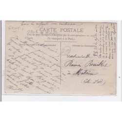 GENLIS : carte photo de la gare inondée (inondation 1910) - très bon état