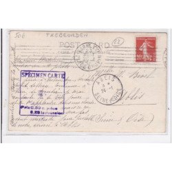 TREBEURDEN : carte photo (spécimen carte postale avec tarifs de vente) - très bon état