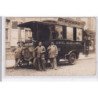 PARIS 2ème : carte photo du camion de livraison """"servide des bagages à domicile"""" (20 rue de Grammont) - bon etat