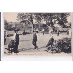 LE HAVRE : société des enfants du Dauphiné ) leur boulodrome (jeu de boules) - très bon état