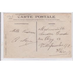 VILLEFRANCHE SUR SAONE :  carte photo de joueurs de boules - bon état (un petit pli d'angle)