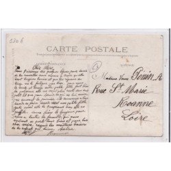 VILLEFRANCHE SUR SAONE :  carte photo du magasin """"au Planteur de Caiffa"""" et des voitures de livraison - très bon é