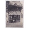 SAINT GEORGES DE RENEINS : carte photo d'un kiosque a journaux (marchand de cartes postales) - très bon état