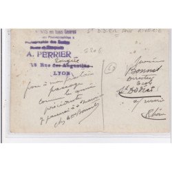 SAINT DIDIER SOUS RIVERIE : carte photo d'une classe de l'école communale - très bon état