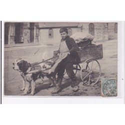 LES ARDENNES ILLUSTREES : un marchand de légumes (voiture a chien) - bon état (un coin plié)
