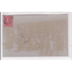 TOURS : carte photo d'un café restaurant (passée) - très bon état