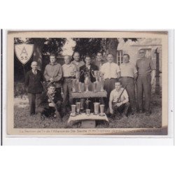 SAINTE SAVINE : carte photo de la section de tir de l'Alliance en 1955 - très bon état