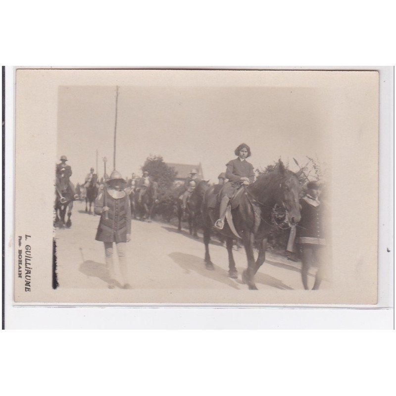 BOHAIN : carte photo d'une fête dans les années 1910-1920 (photo Guilliaume) - très bon état