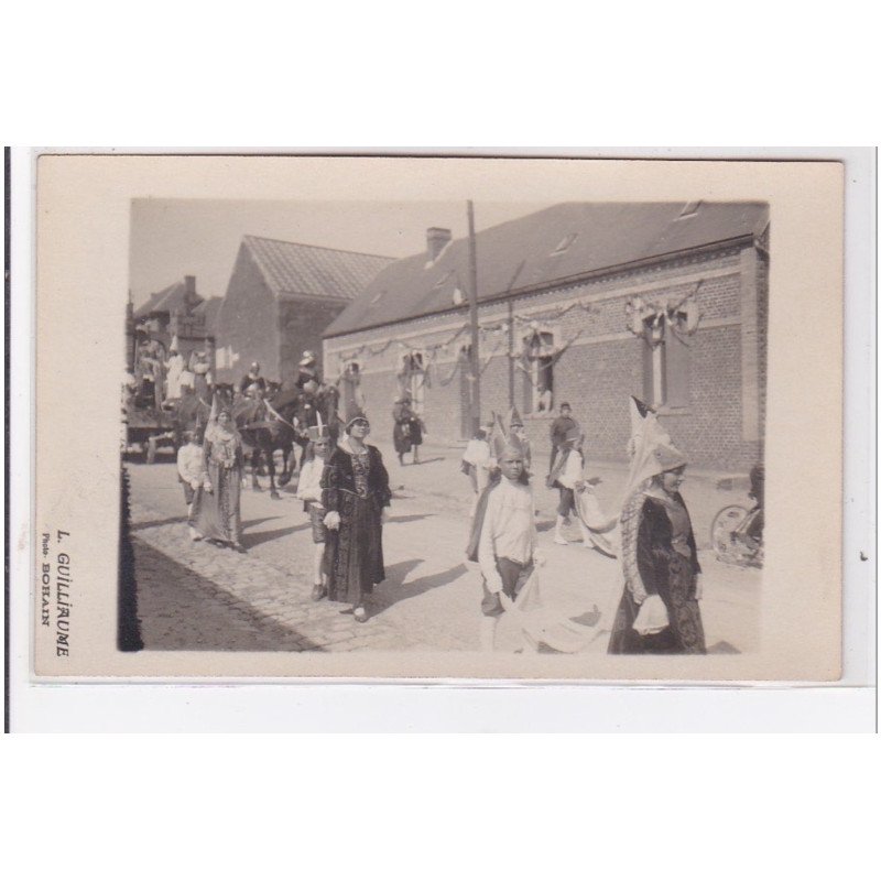 BOHAIN : carte photo d'une fête dans les années 1910-1920 (photo Guilliaume) - très bon état