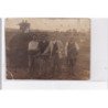 CLEON : carte photo d'ouvriers au travail (machine) -état (coupée et plis)