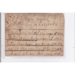 CLEON : carte photo d'ouvriers au travail (machine) -état (coupée et plis)