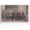 CLERMONT FERRAND ? : carte photo du congrès unitaire des ouvriers coiffeurs en 1928 - état