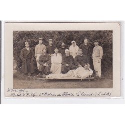 LE VESINET : carte photo de blessés de l'hopital militaire (division du Plessis) - très bon état