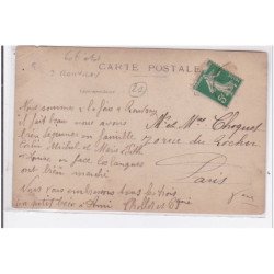 Environs de ROUVRAY : carte photo d'une scène de fenaisons (foins) - état (coins pliés)