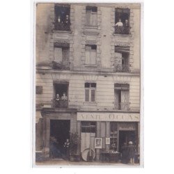 CAUDEBEC LES ELBEUF : carte photo d'un magasin de brocante - très bon état