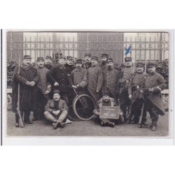 MAISONS ALFORT : carte photo de militaires pendant la guerre 14-18 - très bon état