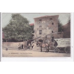 DOMBASLE : les caves du chateau - brasserie DRON et attelage de livraison - très bon état