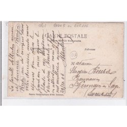 BOURG EN BRESSE : carte photo du magasion  ALBERTIN Emile (toilerie - rouennerie - tissus en gros)- très bon état