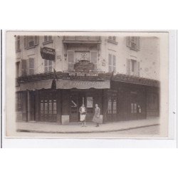 MONTROUGE : carte photo du café GUILLOT (auto école)  vers 1910 - très bon état