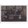 BOURTH : carte photo d'une classe d'école vers 1910 - très bon état