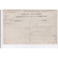 FONTENAY AUX ROSES / CHATILLON  : carte photo d'un attelage de livraison de la maison PRAT (bois et charbons)