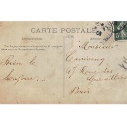 A LOCALISER  : carte photo PARIS? Groupe de personnes - très bon état