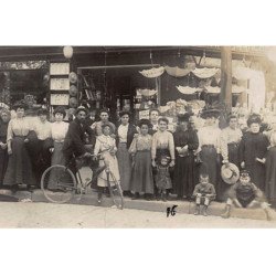 A LOCALISER  : carte photo PARIS? Mercerie, Grand marché - état