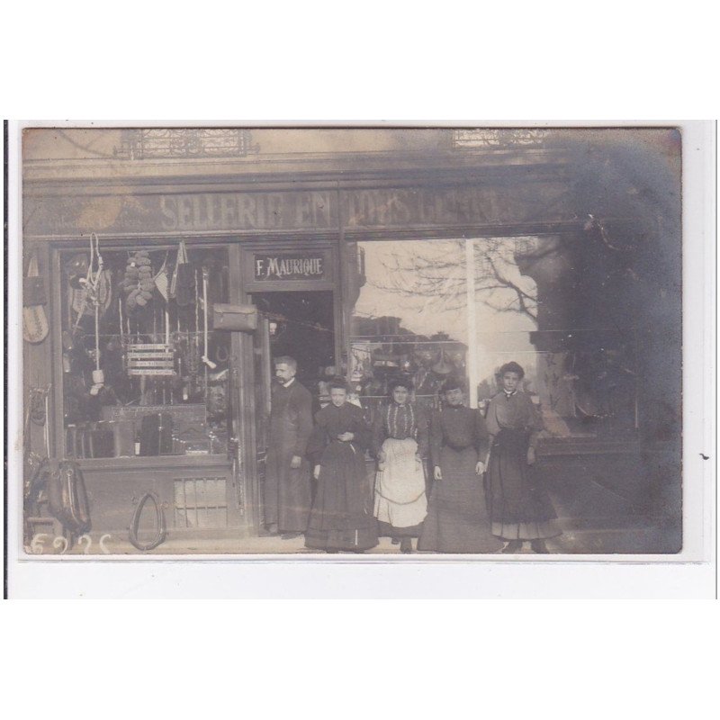 FONTENAY AUX ROSES : carte photo de la sellerie Maurique - très bon état