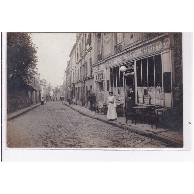 FONTENAY AUX ROSES : carte photo du café restaurant de la mairie - très bon état FONTENAY AUX ROSES : carte photo du café restaurant de la mairie - très bon état