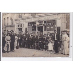 FONTENAY AUX ROSES : carte photo du café restaurant de la mairie (très animée) - très bon état