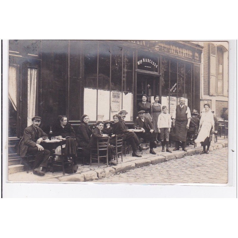 FONTENAY AUX ROSES : carte photo du restaurant de la mairie (maison NARCISSE) - très bon état FONTENAY AUX ROSES : carte photo du restaurant de la mairie (maison NARCISSE) - très bon état