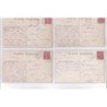 MERY Sur OISE : lot de 4 cartes photo vers 1910 (attelage) - très bon état