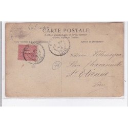 CHAMONIX : carte photo d'alpinistes traversant le glacier des Bossons - bon état (un coin plié)