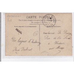 ANDERNY : carte photo de l'intérieur du village - très bon état