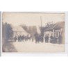 FRESNOY LA RIVIERE : carte photo de la commission de recensement en 1917 (militaire - guerre 14-18) - très bon état