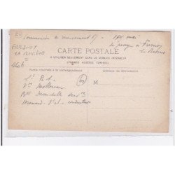 FRESNOY LA RIVIERE : carte photo de la commission de recensement en 1917 (militaire - guerre 14-18) - très bon état
